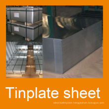 JIS G3003 printed prime tinplate sheet 5.6/5.6 tinning for food can production